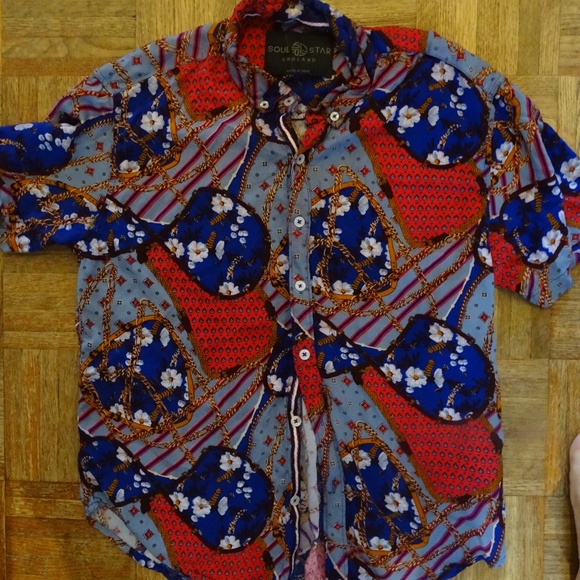 SOUL STAR ENGLAND MENS SHIRT - Picture 1 of 1